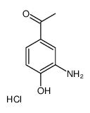 1-(3-amino-4-hydroxyphenyl)ethanone,hydrochloride结构式