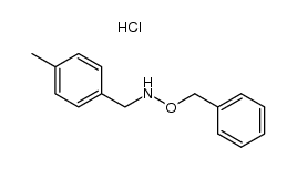 N-(p-methylbenzyl)-O-benzylhydroxylamine hydrochloride Structure