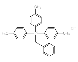 Phosphonium,tris(4-methylphenyl)(phenylmethyl)-, chloride (1:1) Structure