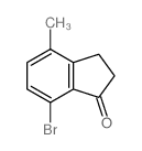 7-溴-4-甲基-2,3-二氢茚-1-酮结构式