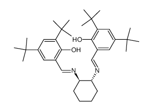 (1R,2R)-1,2-二[[[3,5-双(叔丁基)-2-羟基苯基]亚甲基]氨基]环己烷结构式