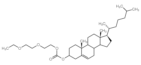 胆固醇-2-(乙氧基乙氧基)乙基碳酸酯结构式