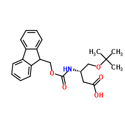 Fmoc-D-β-homoserine(OtBu) Structure