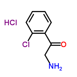 2-氨基-1-(2-氯苯基)-1-乙酮盐酸盐结构式