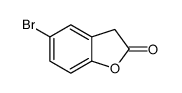 5-溴-2,3-二氢-1-苯并呋喃-2-酮结构式