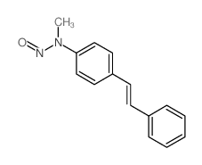 N-methyl-N-[4-(2-phenylethenyl)phenyl]nitrous amide结构式