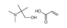 2-(dimethylamino)-2-methylpropan-1-ol,prop-2-enoic acid结构式