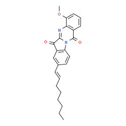 Indolo[2,1-b]quinazoline-6,12-dione,4-methoxy-8-(1-octenyl)- (9CI)结构式