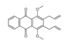 2,3-diallyl-1,4-dimethoxyanthraquinone结构式