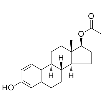 17-乙酸-17-BETA-雌二酯结构式