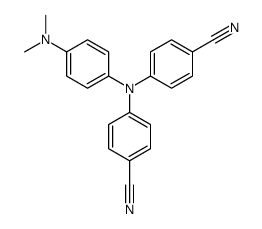 4-(4-cyano-N-[4-(dimethylamino)phenyl]anilino)benzonitrile结构式