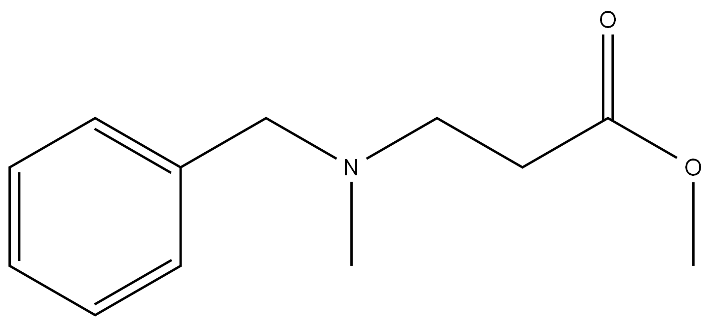 methyl N-benzyl-N-methyl-beta-alaninate Structure