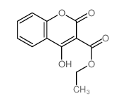 2H-1-Benzopyran-3-carboxylic acid, 4-hydroxy-2-oxo-, ethyl ester Structure