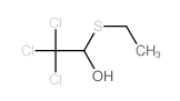 2,2,2-trichloro-1-ethylsulfanyl-ethanol结构式