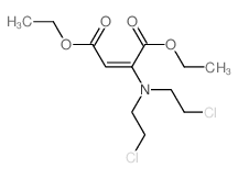 diethyl (Z)-2-[bis(2-chloroethyl)amino]but-2-enedioate Structure