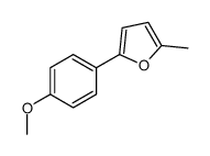 2-(4-methoxyphenyl)-5-methylfuran结构式