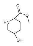 2-Piperidinecarboxylicacid,5-hydroxy-,methylester,cis-(9CI)结构式