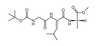 Boc-Gly-ΔLeu-Ala-OMe Structure
