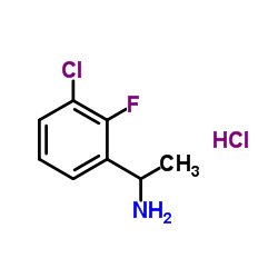 1-(3-氯-2-氟苯基)乙胺盐酸盐结构式
