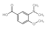 3-(二甲氨基)-4-甲氧基苯甲酸结构式