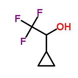 1-cyclopropyl-2,2,2-trifluoroethan-1-ol structure