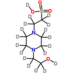 4-羟乙基哌嗪乙磺酸-D18结构式