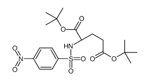 ditert-butyl (2S)-2-[(4-nitrophenyl)sulfonylamino]pentanedioate Structure