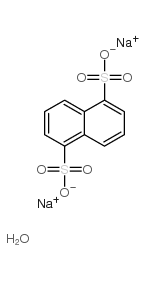 1,5-naphthalenedisulfonic acid, disodium salt hydrate Structure