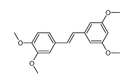 cis-trans-3,3',4',5-tetramethoxystilbene Structure