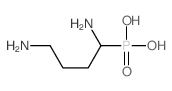 1,4-diaminobutylphosphonic acid Structure