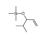 trimethyl(4-methylpent-1-en-3-yloxy)silane Structure
