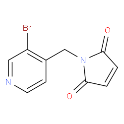 1-((3-溴吡啶-4-基)甲基)-1H-吡咯-2, 5-二酮结构式