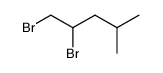 1,2-dibromo-4-methyl-pentane Structure