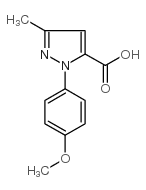 2-(4-甲氧基苯基)-5-甲基-2H-吡唑-3-羧酸结构式