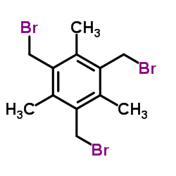 2,4,6-三溴甲基-1,3,5-三甲基苯结构式