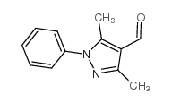 3,5-二甲基-1-苯基-1H-吡唑-4-甲醛结构式