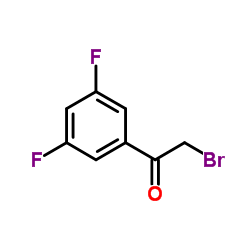 2-溴-1-(3,5-二氟苯基)乙酮结构式