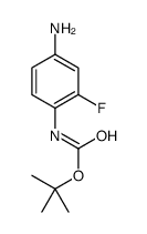 (4-氨基-2-氟苯基)氨基甲酸叔丁酯结构式