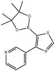 4-(3-Pyridyl)thiazole-5-boronic acid pinacol ester Structure