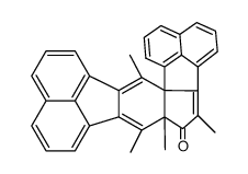 4,5a,6,13-Tetramethyl-5-oxo-5,5a-dihydro-naphtho(1'.8'-4.5.6)pentaleno(1.6a-k)fluoranthen Structure