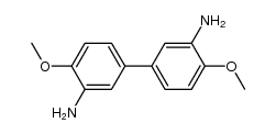 3,3'-diamino-4,4'-dimethoxybiphenyl Structure