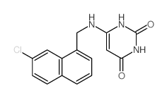 6-[(7-chloronaphthalen-1-yl)methylamino]-1H-pyrimidine-2,4-dione Structure