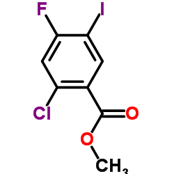 2-Chloro-4-fluoro-5-iodo-benzoic acid Methyl ester Structure