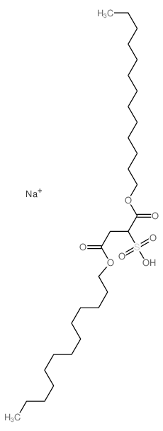 硫代丁烯二酸-1,4-二(十三烷基酯)钠盐结构式