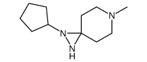 1,2,6-Triazaspiro[2.5]octane,1-cyclopentyl-6-methyl-(8CI) Structure
