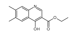ethyl 4-hydroxy-6,7-dimethylquinoline-3-carboxylate结构式