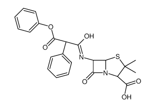 羧苄青霉素苯酯结构式