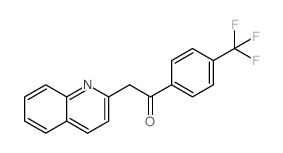2-喹啉-2-基-1-[4-(三氟甲基)苯基]-乙酮结构式