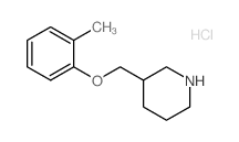 3-[(2-methylphenoxy)methyl]piperidine,hydrochloride Structure