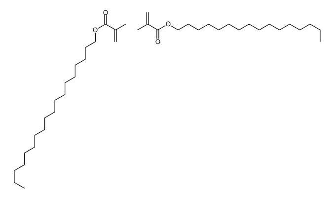 2-甲基-2-丙烯酸十六烷酯与2-甲基-2-丙烯酸十八烷酯的聚合物结构式